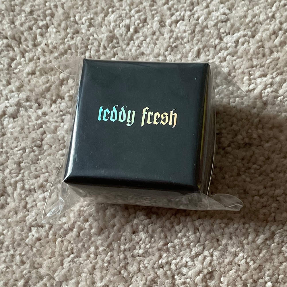 NIB New Teddy Fresh Charming Bears Ring Size 7 silver